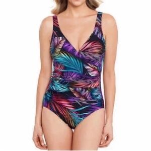 Miradonna by Miraclesuit One Piece Swimsuit, Bahama Palms 16